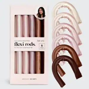 Kitsch Satin Wrapped Flexi Rods - 6 pcs