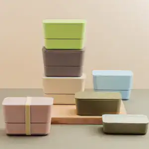 Takenaka Bento Flat Dual Box | Slim Double Layer Lunch Box