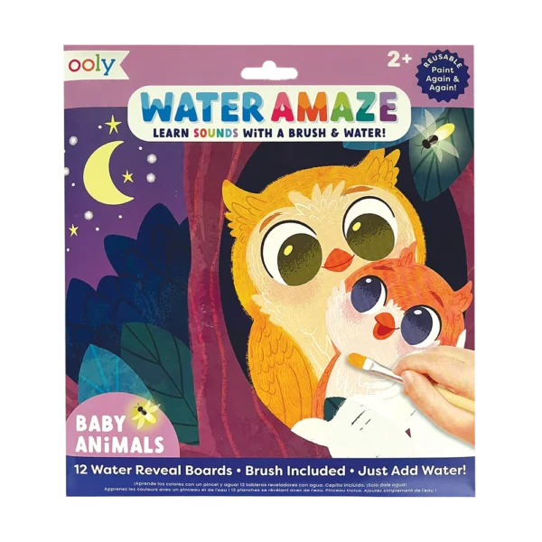 OOLY Water Reveal Boards – Baby Animals