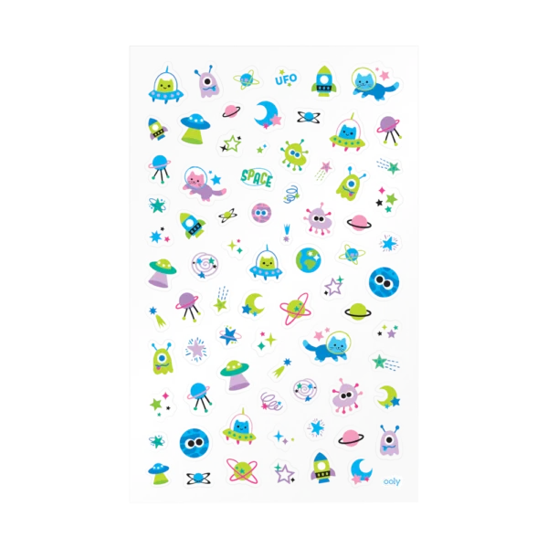 OOLY Stickiville Space Buddies Stickers - Image 2