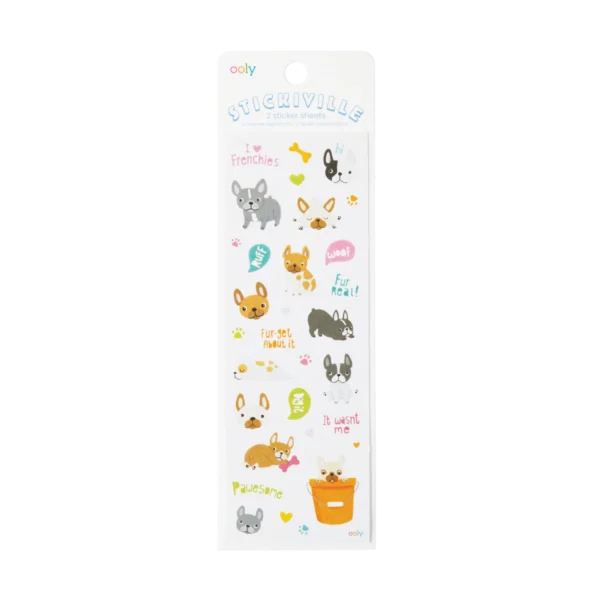 OOLY Stickiville Frenchies Stickers