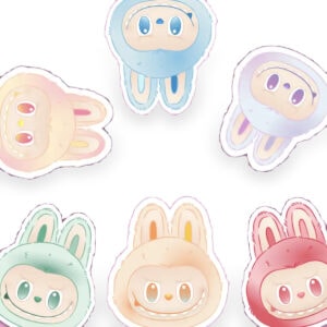 Labubu Face Stickers