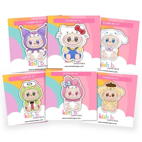 Labubu Character Stickers