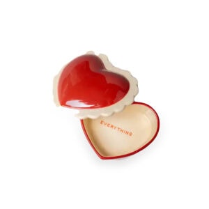 Bando Heart Ceramic Trinket Box
