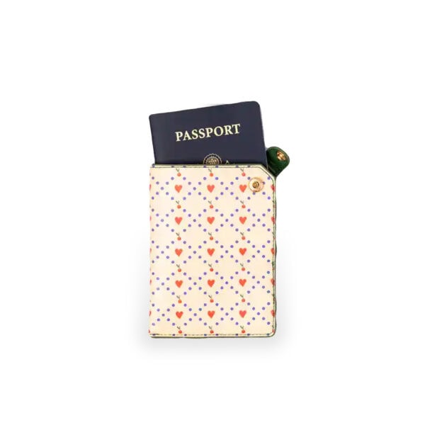Bando Getaway Passport Holder Cherry Hearts