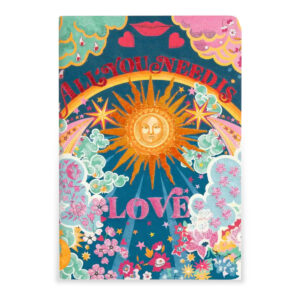 Liberty All You Need is Love B5 Handmade Embroidered Journal