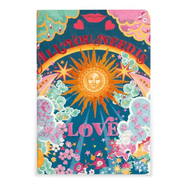 Liberty All You Need is Love B5 Handmade Embroidered Journal