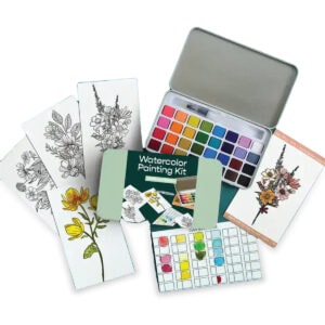 Wildflower Meadow Watercolor Painting Kit