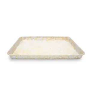 CCH Splatter Enamelware Large Rectangle Tray
