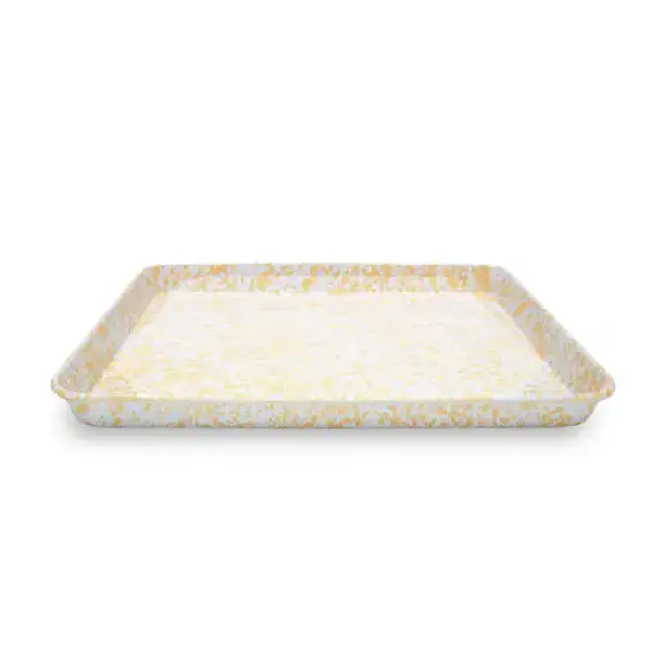 CCH Splatter Enamelware Large Rectangle Tray