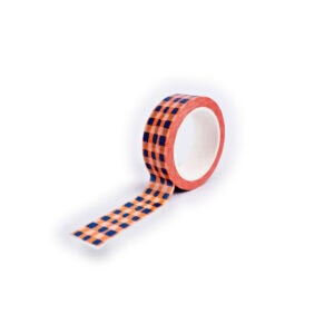 The Completist Orange Check Washi Tape