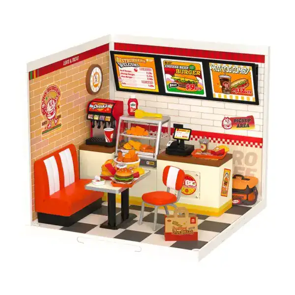 Robotime Rolife Yum Yum Burgers | DIY Kit