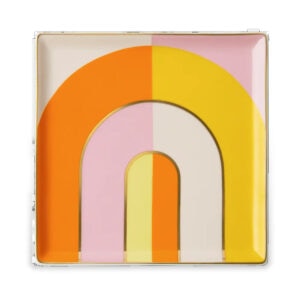 Octaevo Riviera Arch Ceramic Tray - Orange