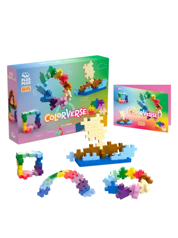 Plus Plus BIG Learn to Build: COLOURVERSE | Educational Toys