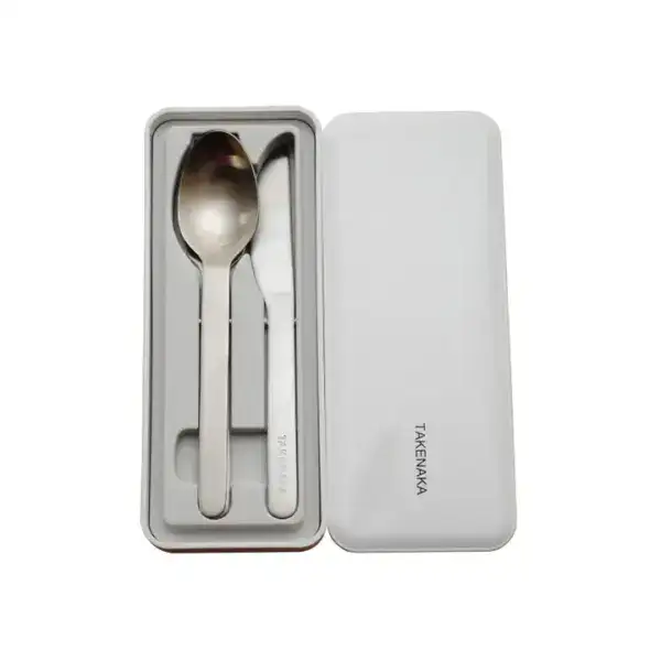 Takenaka Cutlery Case - Coconut White | Fork, Knife, & Spoon Travel Set - Image 2