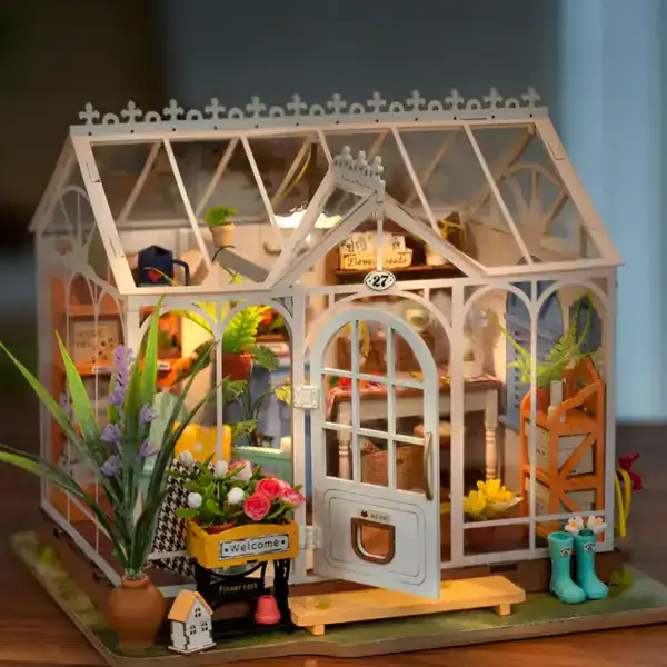 Robotime Rolife Dreamy Garden House | DIY Miniature House Kit - Image 3