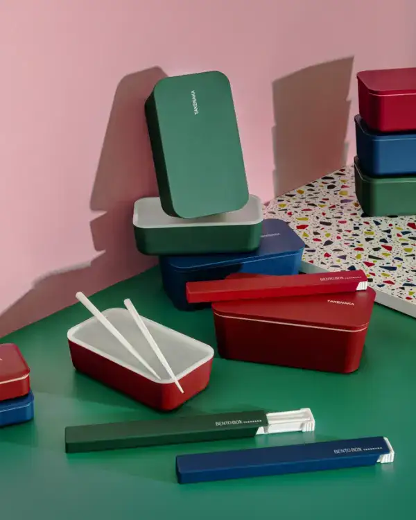 Takenaka Bento Flat Dual Box | Slim Double Layer Lunch Box - Image 2
