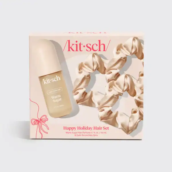 kitsch brand warm sugar hair perfume and scrunchie gift set