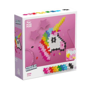 Plus Plus Puzzle By Number: UNICORN (250 PCS)