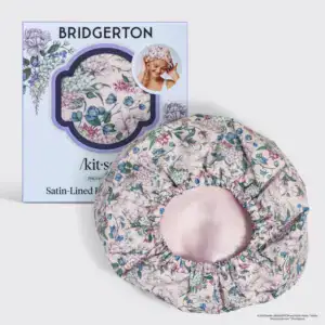 Bridgerton X Kitsch Satin-Lined Flexi Shower Cap