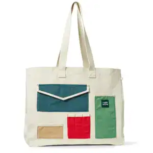 Donna Wilson Large Pocket Patch Everything Shopper Tote