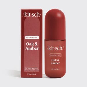 kitsch oak and amber hair perfume bottle