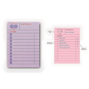The Completist Ginger Habit Checklist Sticky Notes