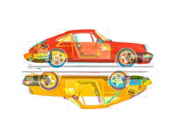 Stephen Selzler Print - "964 GUT CHECK" - Image 2