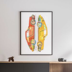 Stephen Selzler Print - "964 GUT CHECK"