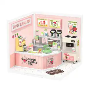 Robotime Rolife Double Joy Bubble Tea | DIY Miniature House