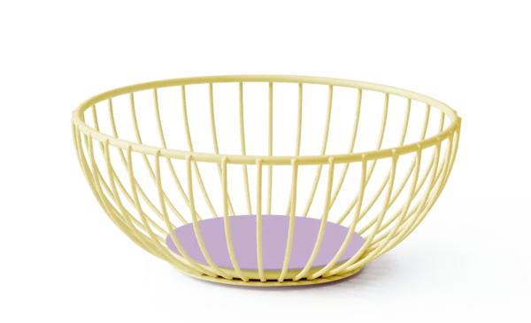 Octaevo Iris Wire Basket - Yellow - Image 2