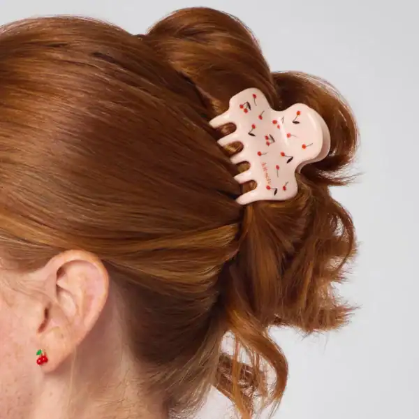 Kitsch Cherry Print Cloud Claw Clip - Image 2