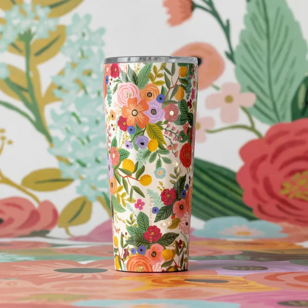 Rifle Paper Co: GLOSS CREAM FLORAL TUMBLER 24 OZ - Image 2
