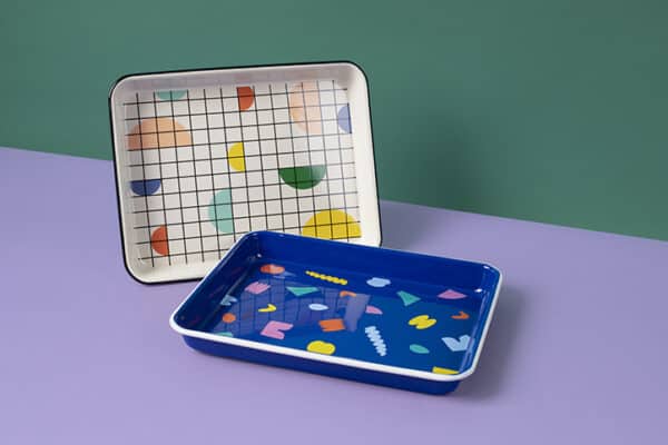 Poketo x CCH Enamelware Small Rectangular Tray