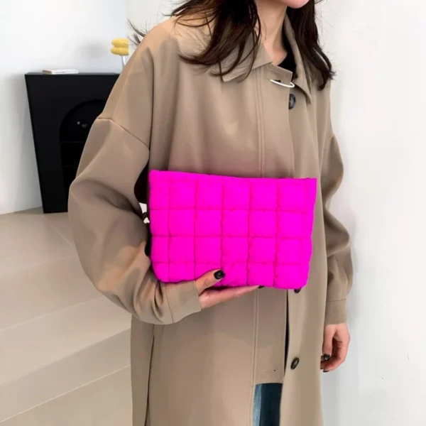 Quilted Puffy Cosmetics Pouch - Image 2