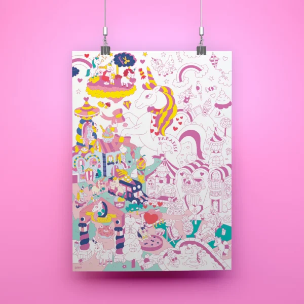 OMY Giant Poster - Lily Unicorn - Image 2