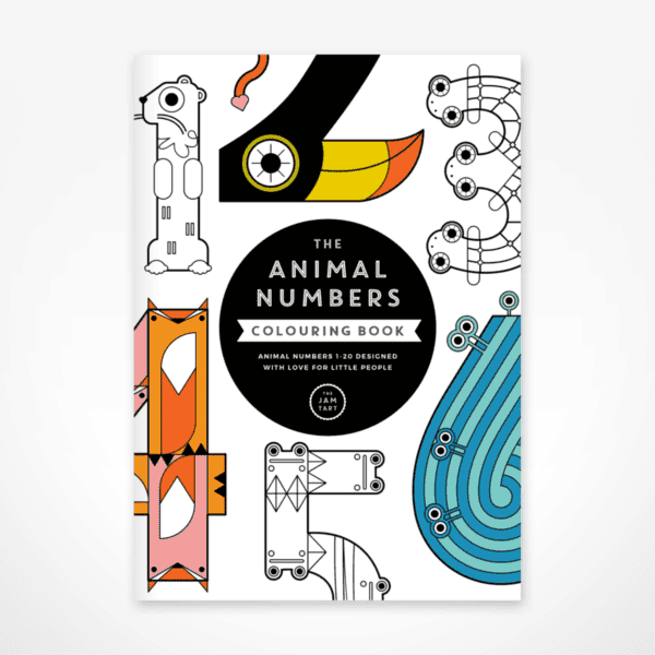 Animal Numbers Colouring Book.