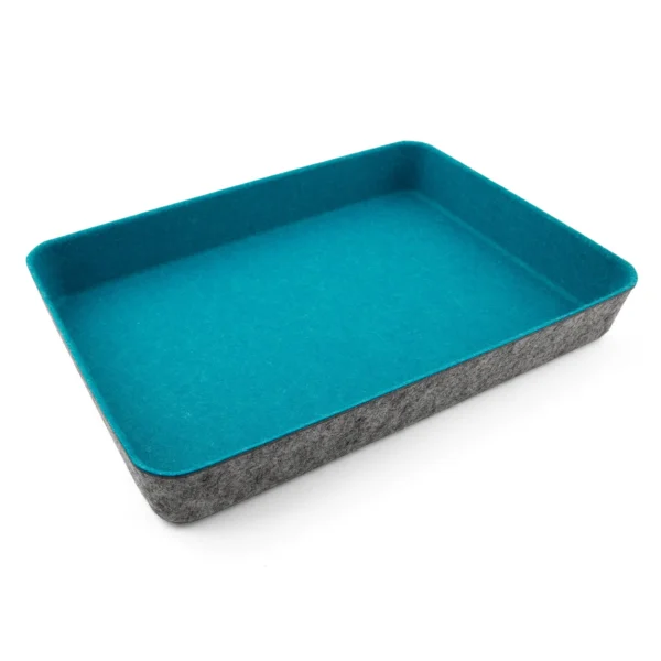 Paper Tray Tapered Storage Bins Blue.