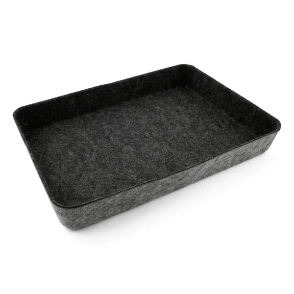 Paper Tray Tapered Storage Bins Charcoal.