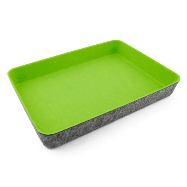 Paper Tray Tapered Storage Bins Spring Green.