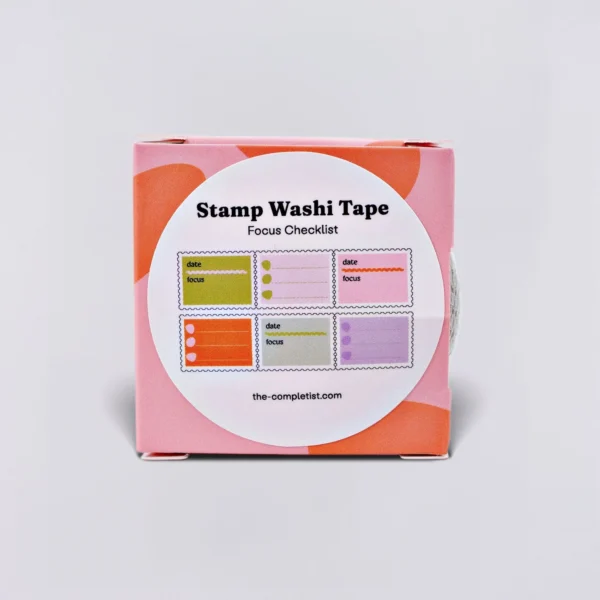 The Completist Focus Checklist Stamp Washi Tape