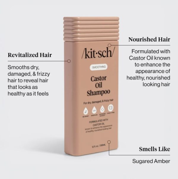 KITSCH Smoothing Castor Oil Shampoo - Image 2