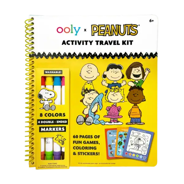OOLY x Peanuts: Activity Travel Kit & Double-Ended Markers