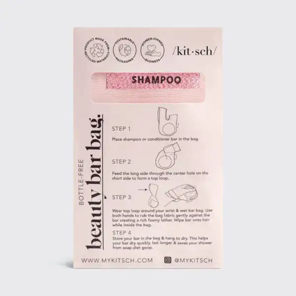 Kitsch Shampoo Beauty Bar Bag - Blush - Image 3