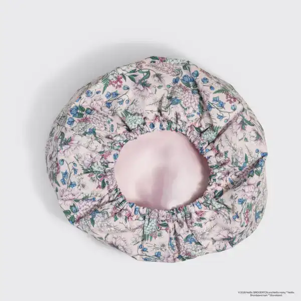 Bridgerton X Kitsch Satin-Lined Flexi Shower Cap - Image 3