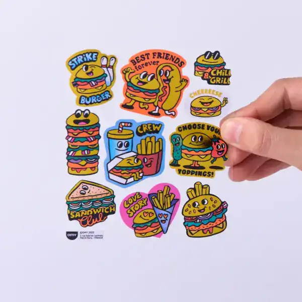 OMY Fabulous Stickers - Burger - Image 3