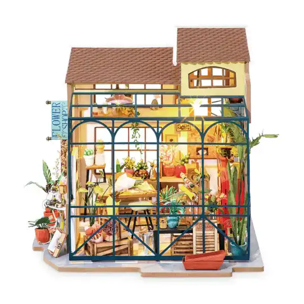 Robotime Rolife Emily's Flower Shop | DIY Miniature House - Image 2