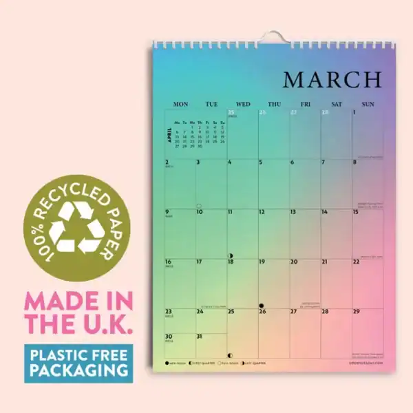 2026 A3 Calendar | Gradient Grid | Monday Start - Image 3