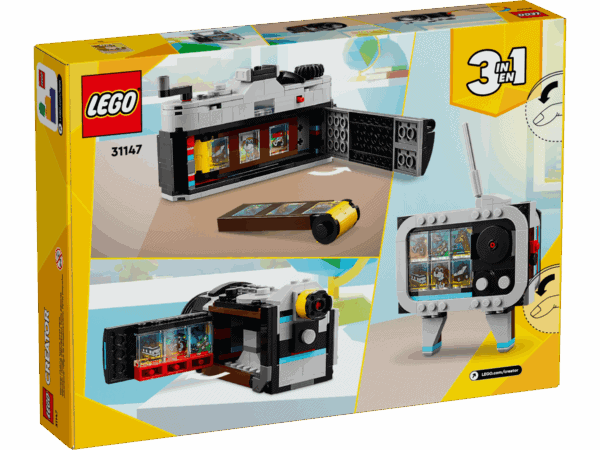 LEGO Creator Retro Camera 3-in-1 | Build 3 LEGO Toys In 1 Set - Image 8