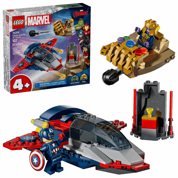 Lego Marvel Captain America vs Thanos